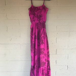 Express fuchsia xs maxi dress!